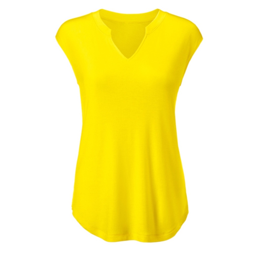 Cabi Notch Tee Buttercup